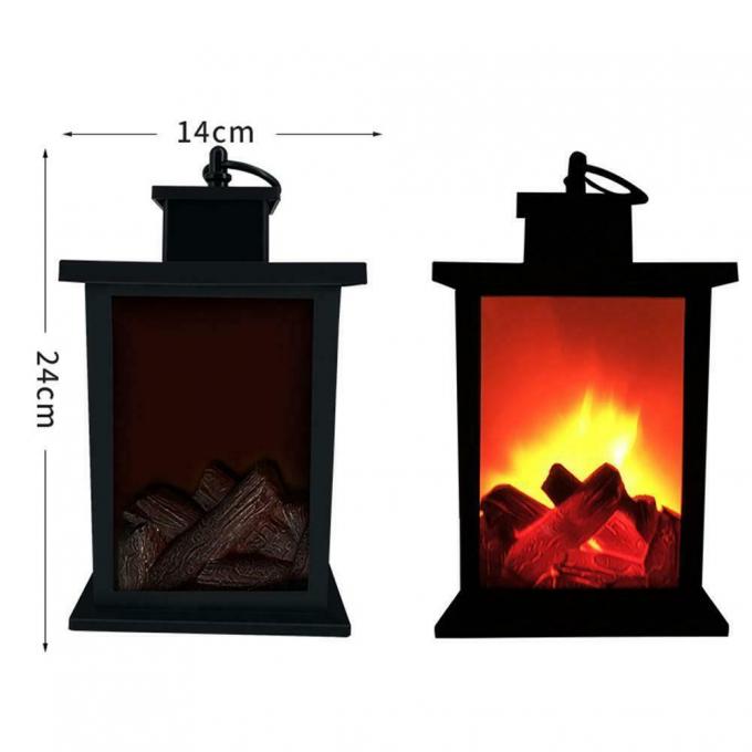 Trillend van de het Logboekbrand van de Open haardlamp de Vlameffect van LEIDENE de Decoratielicht Lantaarnkerstmis