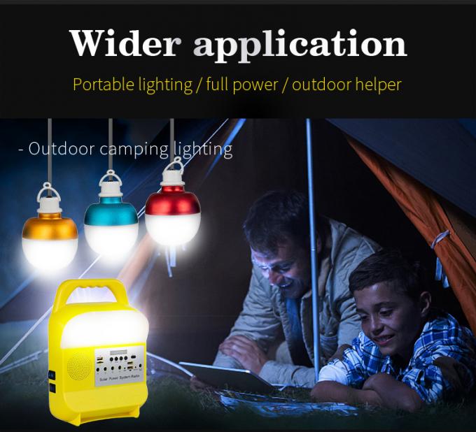 Klein Zonneverlichtingssysteem met TF Kaart/de Dubbele USB-Hefboom/Bluetooth/MP3-Radio van Speler/FM