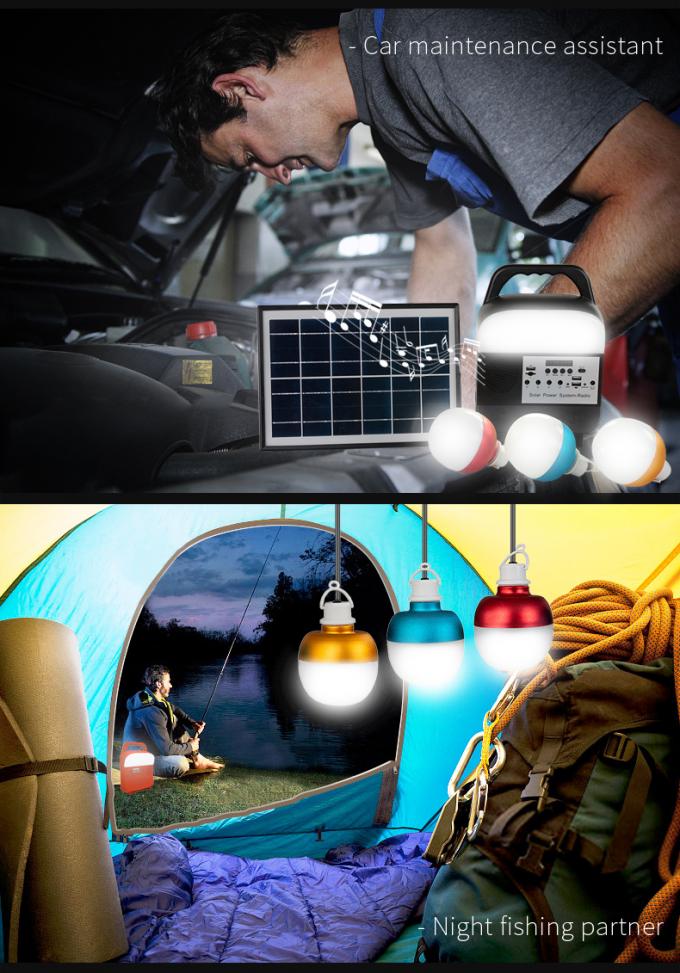 Klein Zonneverlichtingssysteem met TF Kaart/de Dubbele USB-Hefboom/Bluetooth/MP3-Radio van Speler/FM