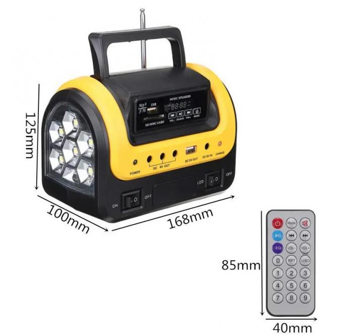 Nieuwe Draagbare Zonnelamp met 3 LEIDENE Zonnelamp met Mobiel Lasten5w 6V Zonnelicht