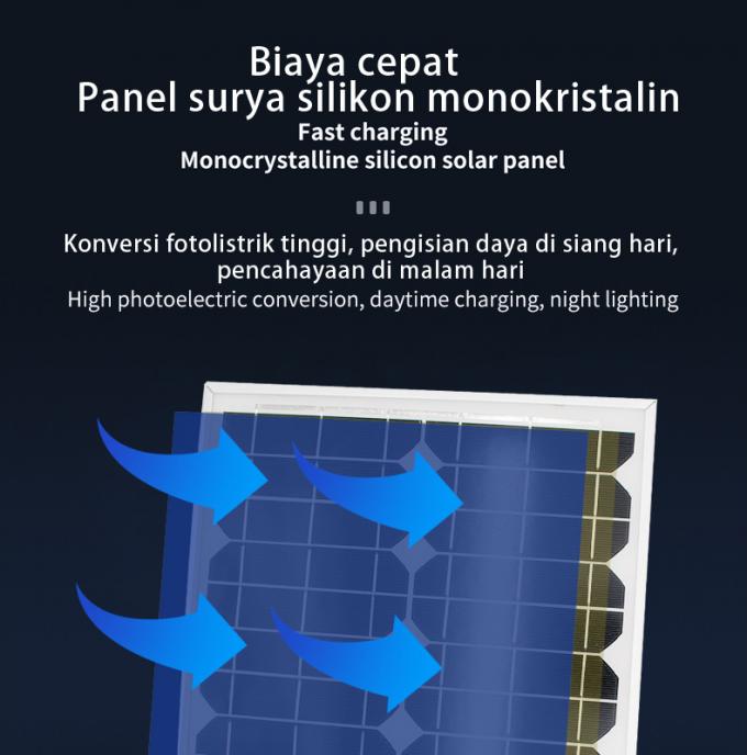 Één Draagbare Zonne het Laden van Tuo Four 25W Lamp die uit Mobiele Telefoon die Zonnelamp laden kamperen