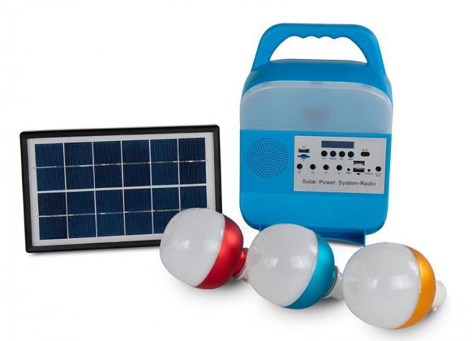Openlucht Draagbare Draagbare Multifunctionele het Systeemkoplamp van de Zonnemachtsgeneratie met Navulbare Audiobluetooth-Radio