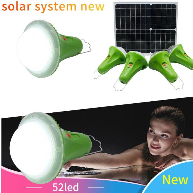 Systeem van de het Huisverlichting van 30W 25W het Zonne met 4PCS-LEIDENE Lampen bouwstijl-in de Zonnelampen van 5200mAh