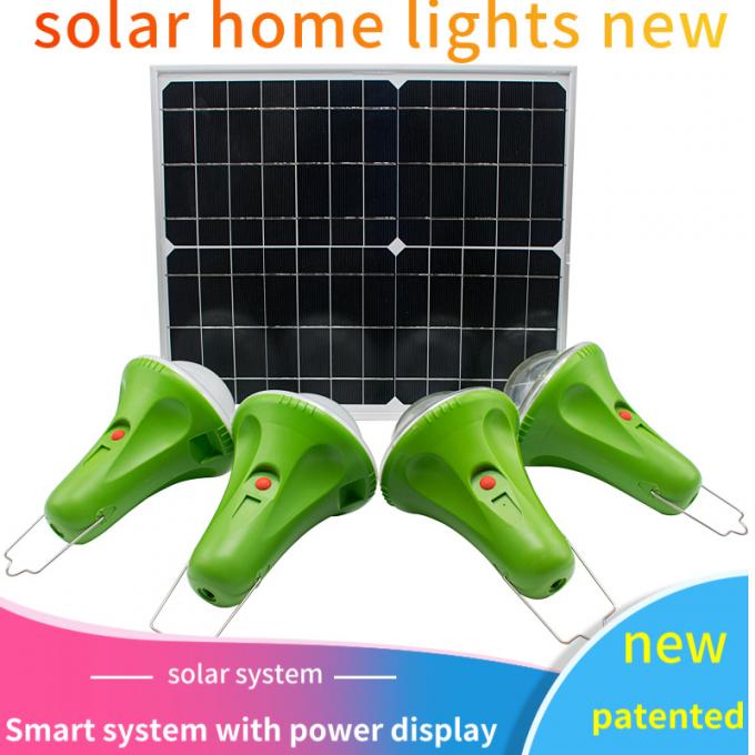 Systeem van de het Huisverlichting van 30W 25W het Zonne met 4PCS-LEIDENE Lampen bouwstijl-in de Zonnelampen van 5200mAh