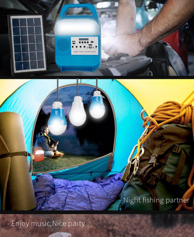 Van het de Fabrieksproduct 5V van China van de het Huisverlichting het Zonnelicht van Kit Power System Radio 3W 5W 10W