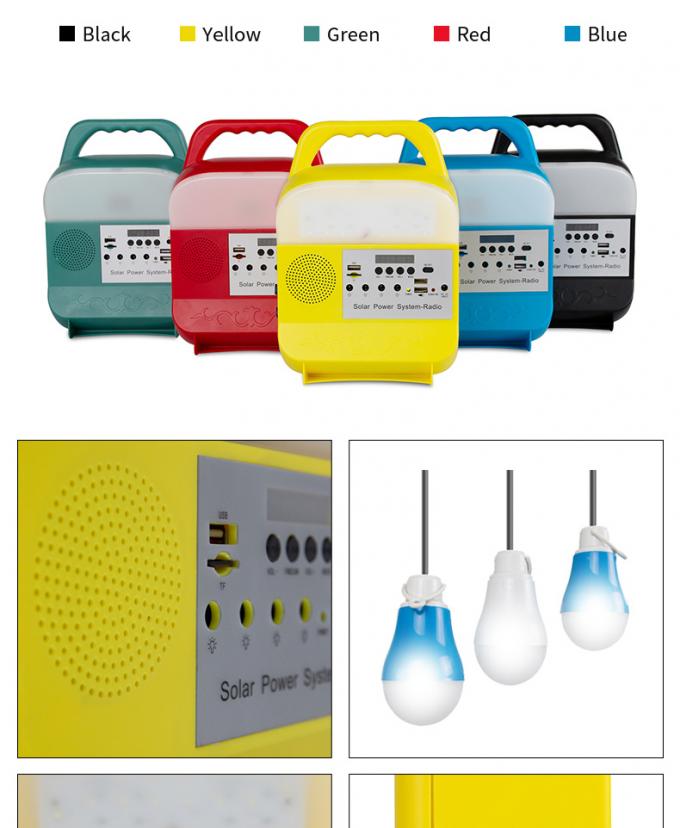 Van het de Fabrieksproduct 5V van China van de het Huisverlichting het Zonnelicht van Kit Power System Radio 3W 5W 10W