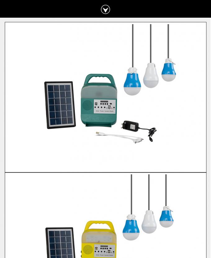 Van het de Fabrieksproduct 5V van China van de het Huisverlichting het Zonnelicht van Kit Power System Radio 3W 5W 10W
