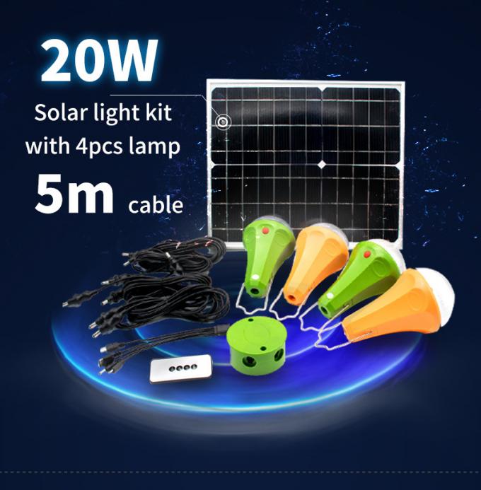 2020 de Uitrusting van Mini Solar Energy System Lighting van het Verbeteringshuis met Afstandsbediening