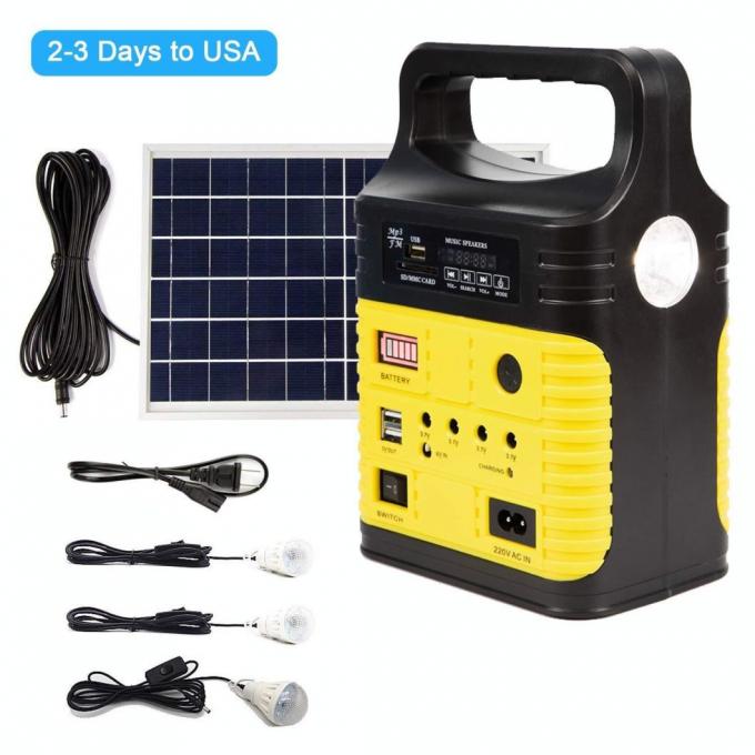 Zonnefm Radio Zonneuitrusting van het Zonnehuis Licht Kit Global Sunrise Lights van het Netzonnestelsel 10W 3