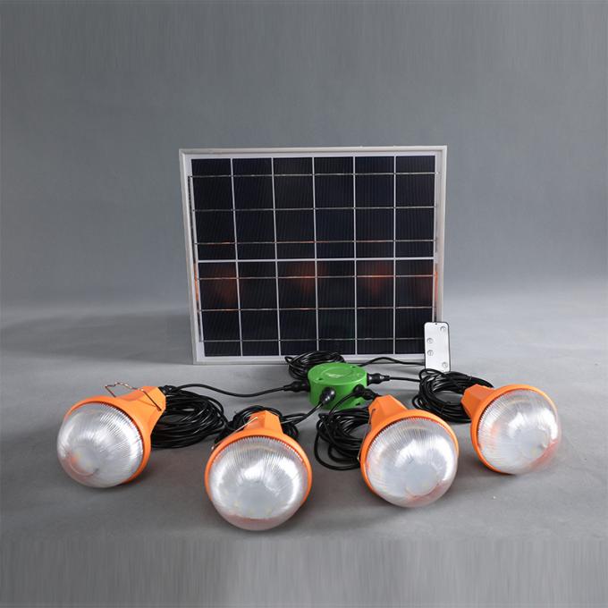 Het Systeem475lum Zonne Navulbare Lamp van de zonnemachtsenergie met 6 Gatenhub