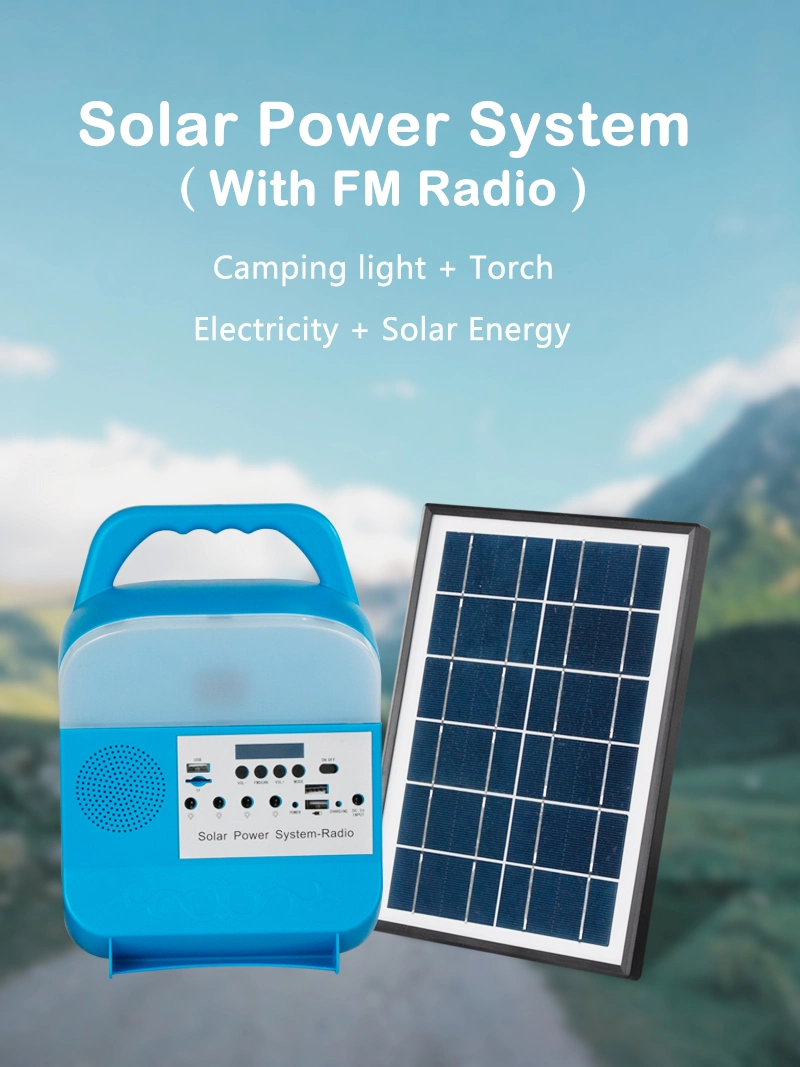 De Generatieverlichting van de noodsituatie Reservemacht Draagbaar van Zonnelicht van de Net het Kleine ZonneKrachtcentrale