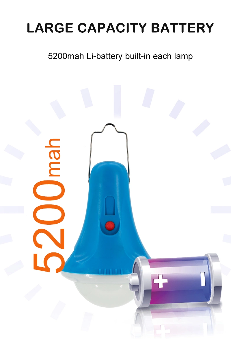 Het buiten Mobiele Gebruik van de Telefoonlader Zonnemachtsbank Draagbare Radio buiten Zonnemachtssystemen Kit Solar Light