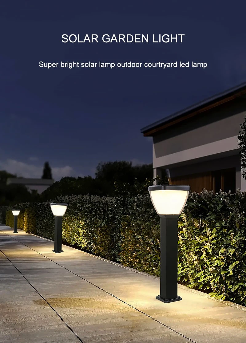 Van de zonne Aangedreven van de de Yardomheining van de Sensorlamp Waterdichte Openlucht LEIDENE van Solar het Licht Poortpijler voor Tuin Zonnelicht